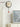 MANDELA Alhambra Creamy Artistic Minimalist Wall Clock from MANDELA