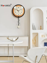 MANDELA Alhambra Creamy Artistic Minimalist Wall Clock from MANDELA