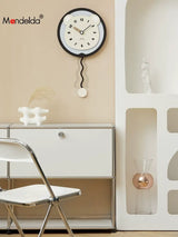 MANDELA Alhambra Creamy Artistic Minimalist Wall Clock from MANDELA