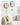 MANDELA Alhambra Creamy Artistic Minimalist Wall Clock from MANDELA