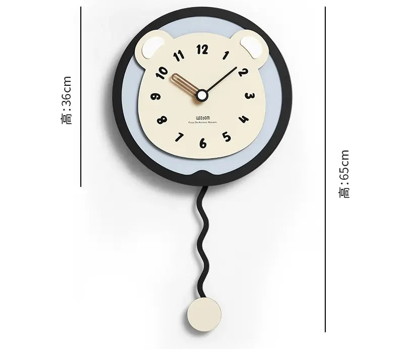 MANDELA Alhambra Creamy Artistic Minimalist Wall Clock from MANDELA