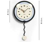 MANDELA Alhambra Creamy Artistic Minimalist Wall Clock from MANDELA