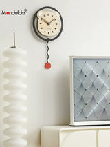 MANDELA Alhambra Creamy Artistic Minimalist Wall Clock from MANDELA