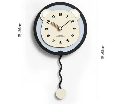 MANDELA Alhambra Creamy Artistic Minimalist Wall Clock from MANDELA