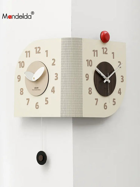 MANDELA Alhambra Modern Double-Sided Rotation Wall Clock from MANDELA
