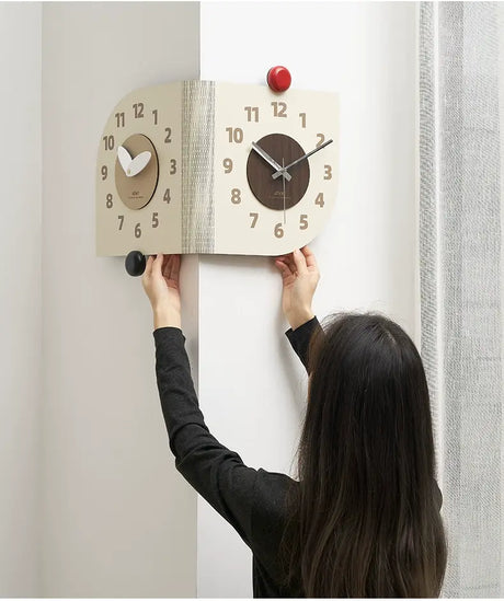 MANDELA Alhambra Modern Double-Sided Rotation Wall Clock from MANDELA