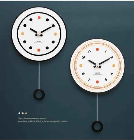 MANDELA Azura Minimalist Wall Clock - Modern, Artistic, Simple from MANDELA