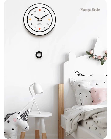 MANDELA Azura Minimalist Wall Clock - Modern, Artistic, Simple from MANDELA