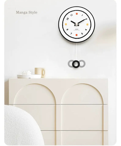 MANDELA Azura Minimalist Wall Clock - Modern, Artistic, Simple from MANDELA