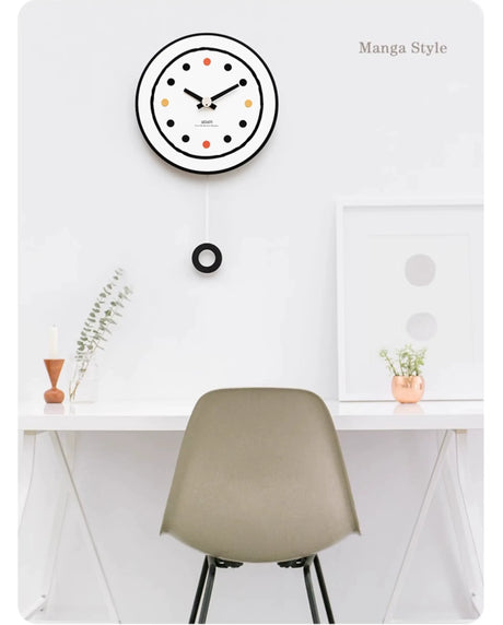 MANDELA Azura Minimalist Wall Clock - Modern, Artistic, Simple from MANDELA