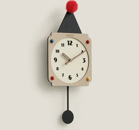 MANDELA Elowen Minimalist Cream Wall Clock from MANDELA