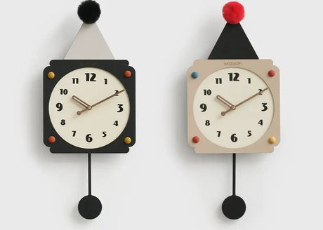MANDELA Elowen Minimalist Cream Wall Clock from MANDELA