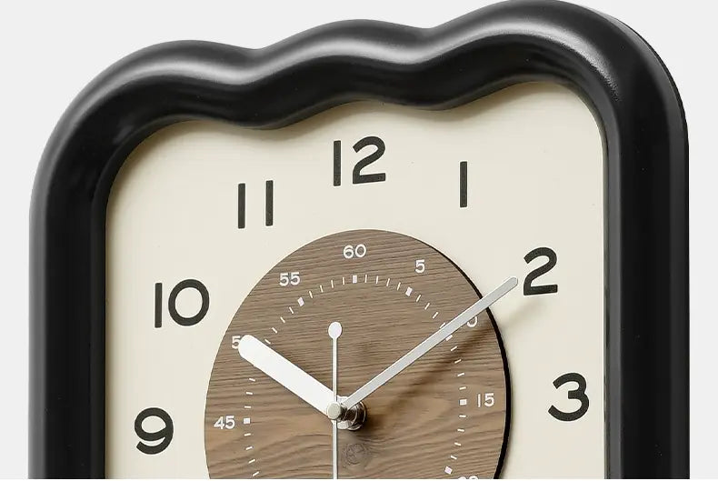 MANDELA Elowen Modern Cream Retro Wall Clock from MANDELA