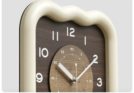 MANDELA Elowen Modern Cream Retro Wall Clock from MANDELA