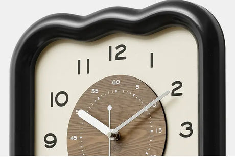 MANDELA Elowen Modern Cream Retro Wall Clock from MANDELA
