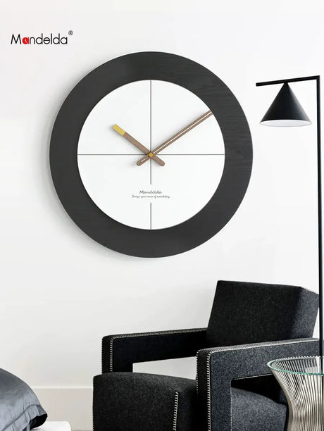MANDELA Elysia Sleek Minimalist Luxury Wall Clock from MANDELA