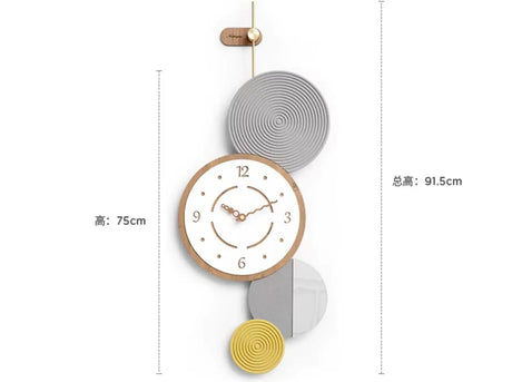 MANDELA Isolde Elegant Atmosphere Hanging Clock from MANDELA