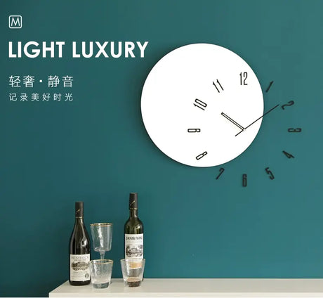 MANDELA Seraphina Scandinavian Minimalist Wall Clock - Light Luxury Decor from MANDELA