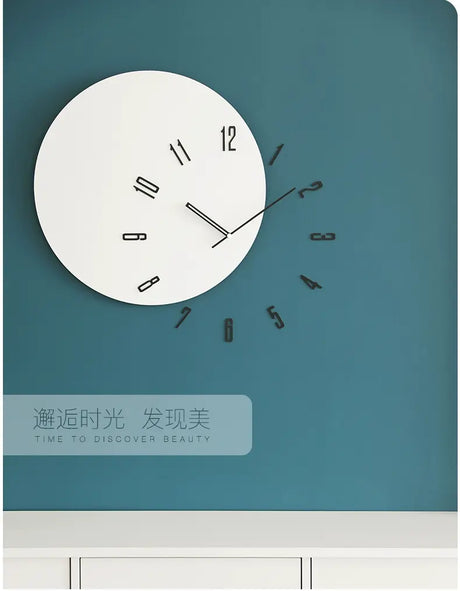 MANDELA Seraphina Scandinavian Minimalist Wall Clock - Light Luxury Decor from MANDELA