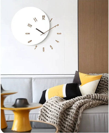 MANDELA Seraphina Scandinavian Minimalist Wall Clock - Light Luxury Decor from MANDELA