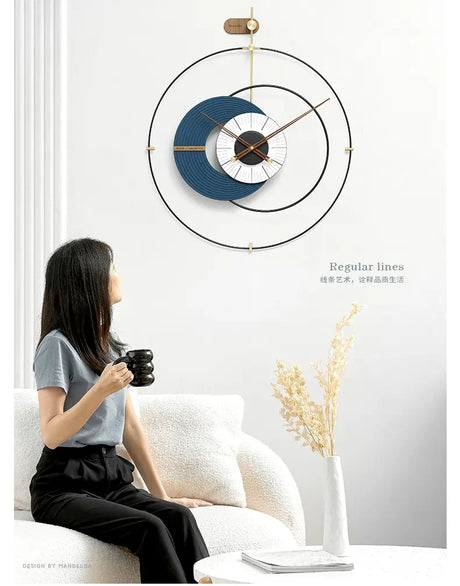 MANDELA Zephyra Elegant Minimalist Wall Clock from MANDELA