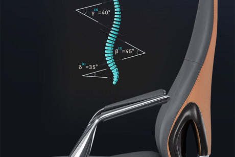 MEDELIN Santiago Ergonomic Comfort Leather Office Chair from MEDELIN
