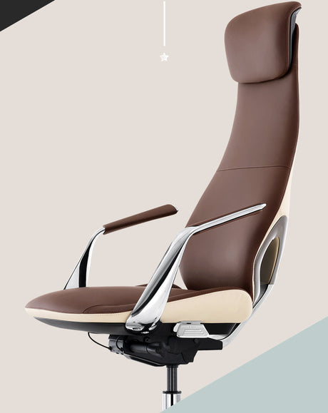 MEDELIN Santiago Ergonomic Comfort Leather Office Chair from MEDELIN