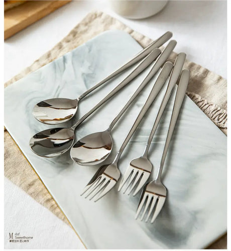 MH Aisling Premium Stainless Steel Chopstick & Fork Set for Home Use from MH