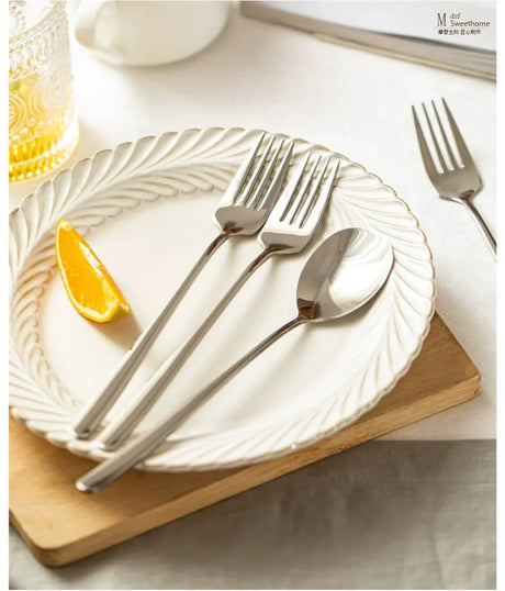 MH Aisling Premium Stainless Steel Chopstick & Fork Set for Home Use from MH