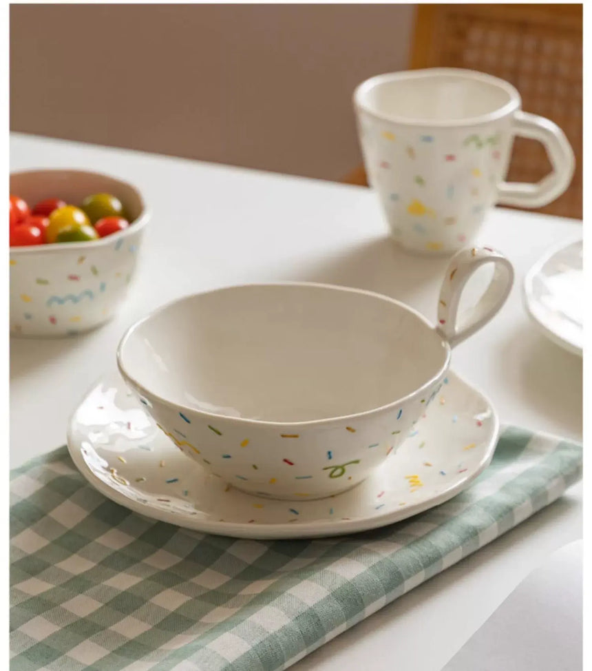 MH Amaya Chic Ceramic Dining Set Home Use from MH