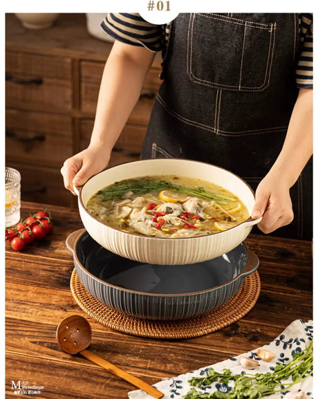 MH Araceli Elegant Double-Eared Soup Bowl from MH