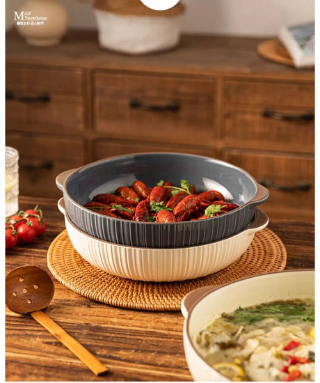 MH Araceli Elegant Double-Eared Soup Bowl from MH