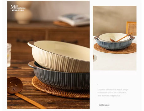 MH Araceli Elegant Double-Eared Soup Bowl from MH