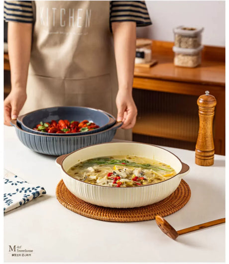 MH Araceli Elegant Double-Eared Soup Bowl from MH