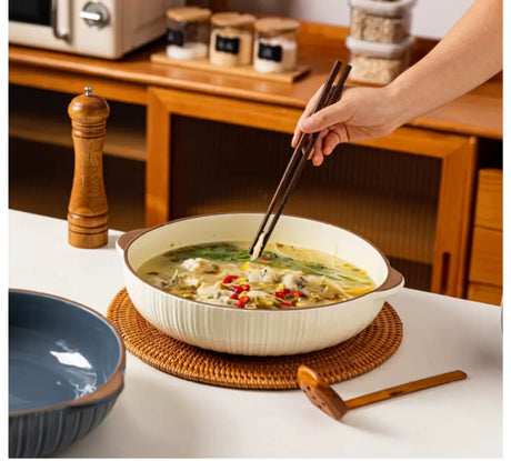 MH Araceli Elegant Double-Eared Soup Bowl from MH