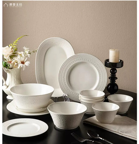 MH Calista Elegant Chic Ceramic Tableware Set from MH