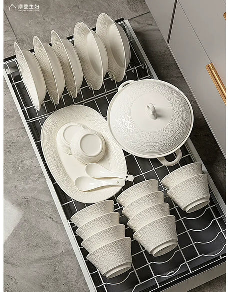 MH Calista Elegant Chic Ceramic Tableware Set from MH