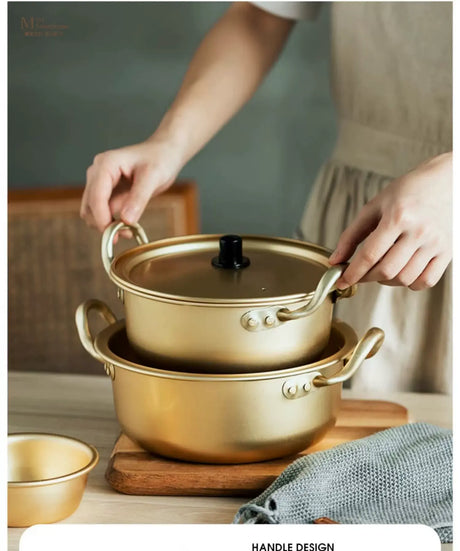 MH Daewon Sleek Korean Yellow Instant Noodle Pot from MH