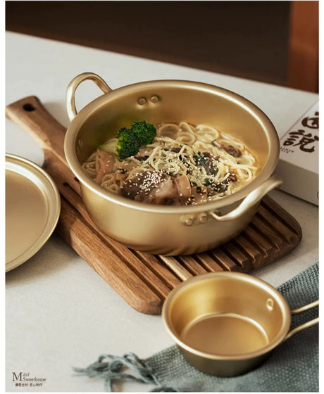 MH Daewon Sleek Korean Yellow Instant Noodle Pot from MH