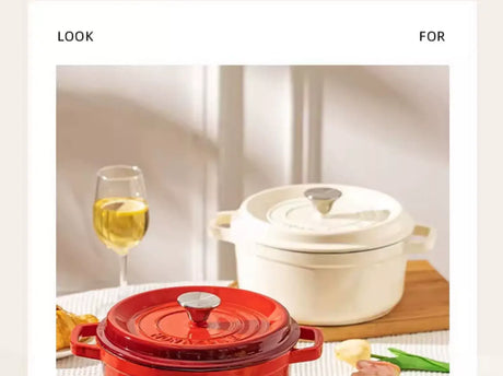 MH Elowen Elegant Enamel Cast Iron Pot from MH