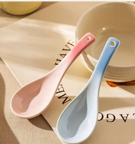 MH Elowen Elegant High-Value Ceramic Soup Spoon from MH