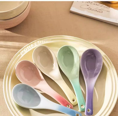 MH Elowen Elegant High-Value Ceramic Soup Spoon from MH