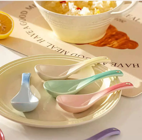 MH Elowen Elegant High-Value Ceramic Soup Spoon from MH