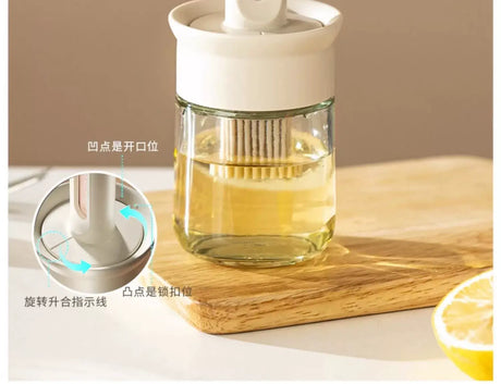 MH Isabeau Sleek Silicone Oil Dispenser Brush from MH