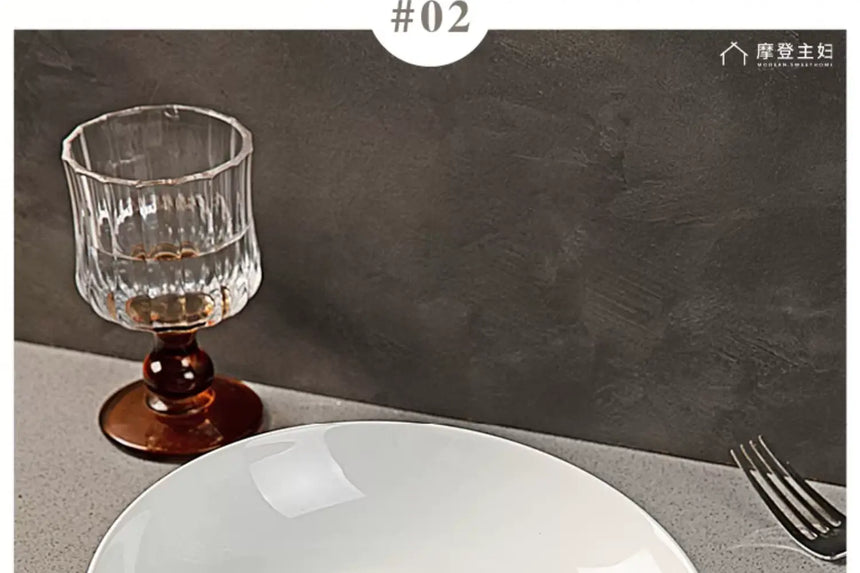 MH Isabela Elegant Pure White Ceramic Dish Set from MH
