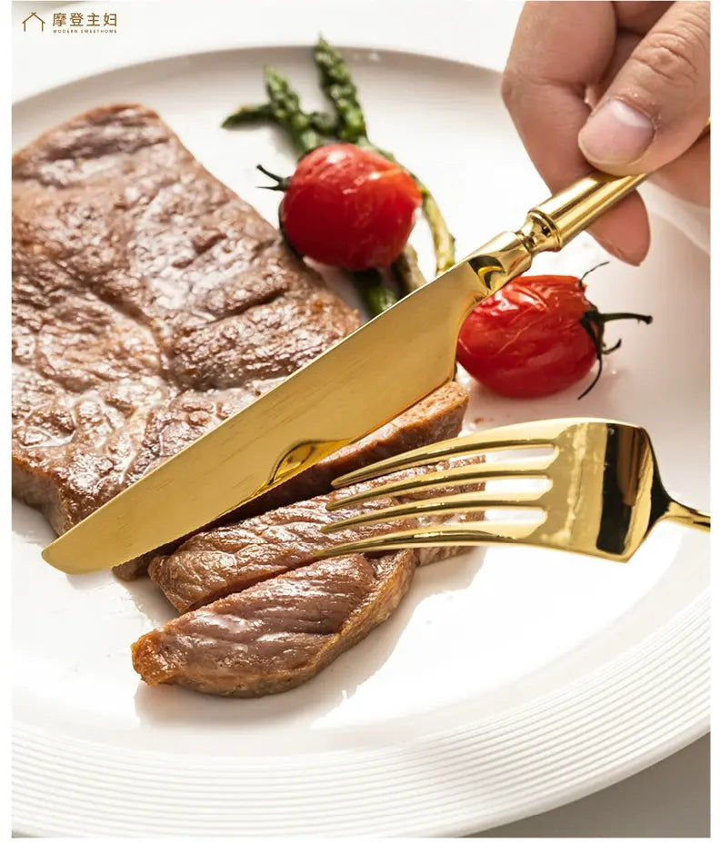 MH Isadora Elegant Stainless Steel Tableware Set from MH