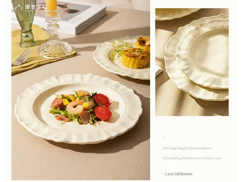 MH Isolde Chic Elegant Dinner Plate Tableware from MH