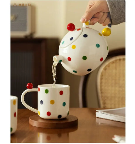 MH Isolde Elegant Ceramic Tea Pot Set Wedding Gift from MH