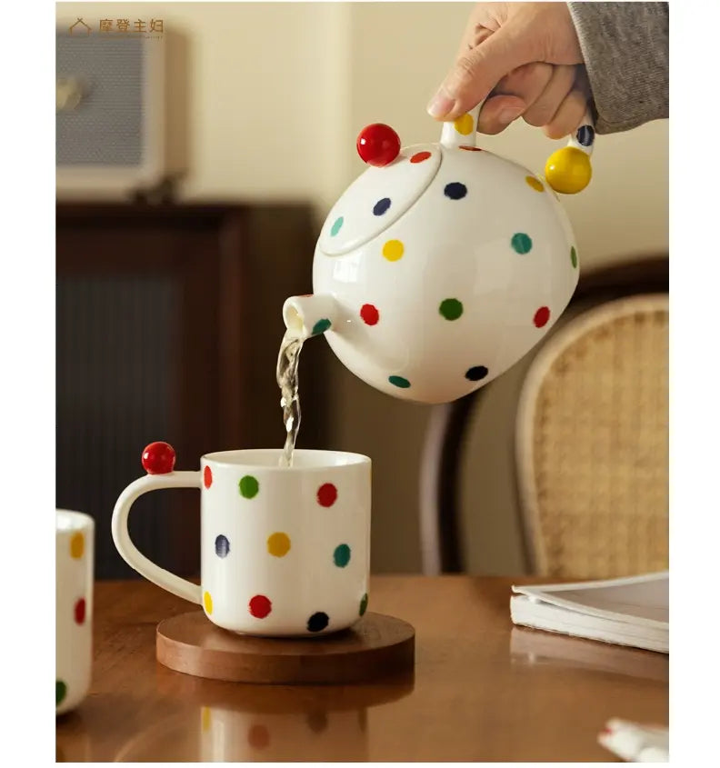 MH Isolde Elegant Ceramic Tea Pot Set Wedding Gift from MH