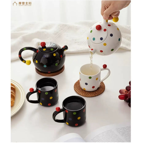 MH Isolde Elegant Ceramic Tea Pot Set Wedding Gift from MH
